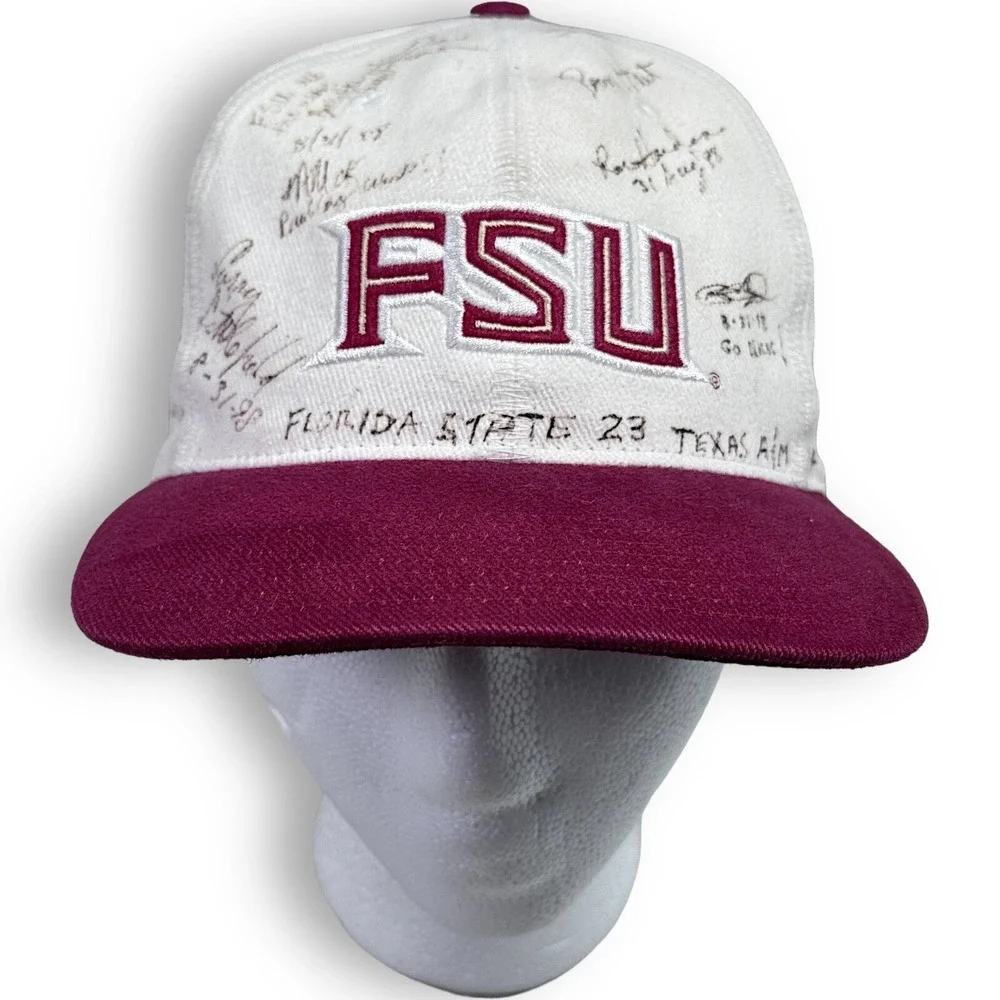 Florida State University Seminoles Nike Dri-Fit Adjustable Hat NCAA White FSU